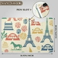 thumbnail image 3 of Eiffel Tower Fireworks Foldable Binder Folder Clipboard with Pen Slot Double Clips A4 Size File Storage, 3 of 8