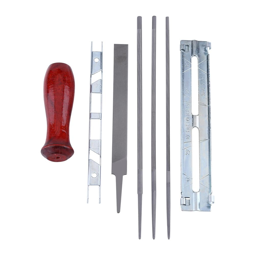 Tebru Chainsaw Sharpening Kit, 8Pcs Chain Saw Sharpening Kit Chainsaw