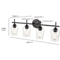thumbnail image 2 of Millennium Lighting - Ashford - 4 Light Bath Vanity-10.25 Inches Tall and 31, 2 of 4