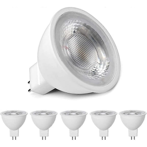 5pcs Mr16 Led Lamps Warm White 3000k,mr16 Gu5.3 Led 5w Replacement For 50w 40w Halogen Lamp,500lm,ac/dc 12v Reflector Led Bulbs,no Flicker,not Dimmabl