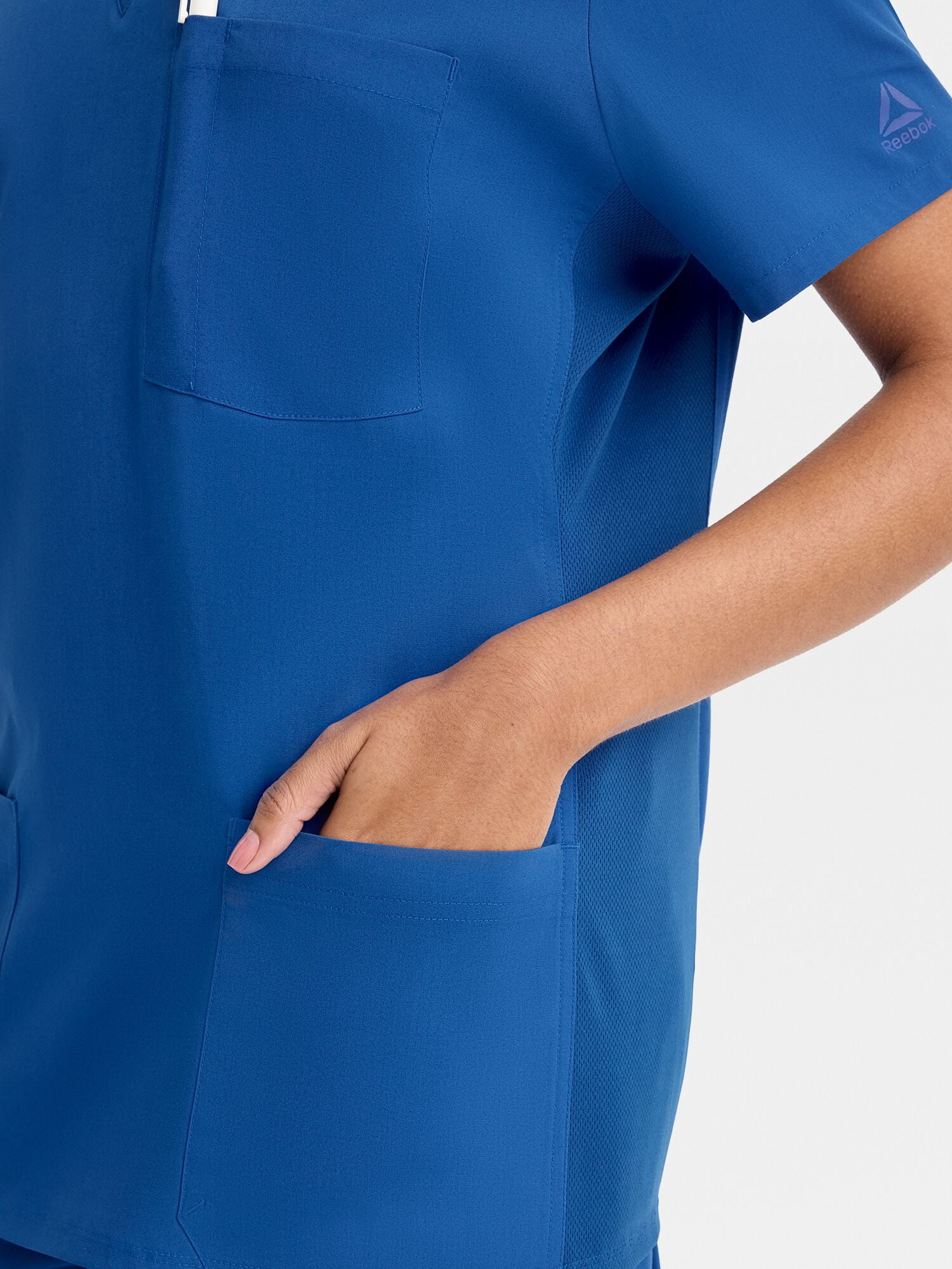 Reebok Women's Tech Comfort 3 Pocket V Neck Scrub Top, 1 Pack, Sizes S - 3XL