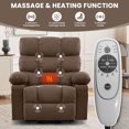 thumbnail image 3 of JMYMRY Power Lift Recliner Chair for Elderly with Massage and Heating,USB Charging Port and 4 Storage Pockets for Living Room, Brown, 3 of 8