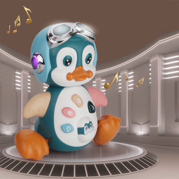 Nilvkv Penguin Musical Toys with Music and Lights Infant Crawling Toys for Child Interactive Learning Walking Singing Educational Toys