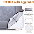 thumbnail image 3 of Dog Bed with Cooling Gel Memory Foam PressureRelief Support for Dogs up to lbs Bottom Machine Washable Cover Large Sized (x &#) Grey, 3 of 7