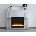 thumbnail image 2 of 47.5 in. Crystal mirrored mantle with crystal insert fireplace, 2 of 11