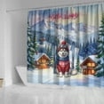 thumbnail image 4 of Hello Welcome Winter The Ski Siberian Husky Snowy Day Shower Curtain Husky Dog Lover Gifts Waterproof Bathroom Bathtub Curtain - 13013, 4 of 5