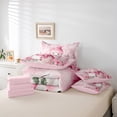 thumbnail image 6 of Castle Fairy Xmas Snowman Boy Girl 7-Piece Twin Bedding Sets,Happy New Year Bedding Comforter Set,Christmas Festival Theme Breathable Sheet Sets,Pink Flower Home Decor, 6 of 8