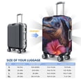 thumbnail image 6 of Lsque Realistic Flower Turtle Printed Luggage Cover, Travel Luggage Protector,Scratch and Dirt Resistant, Fits 18-32 Inch Luggage - X-Large, 6 of 9