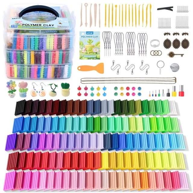 Kit de arcilla polimérica ARTME de 116 colores para modelar en horno
