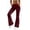 *Wine, variant on ClodeEU Women's High Waist Stretch Flare Leg Pants,Soft Slim Bootcut Yoga Trousers with Pockets Gray,Women's Plus XXL