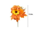 thumbnail image 3 of Fake Fall Flowers Verdsylv Artificial Orange Mum Flowers with Stems, Realistic Fall Floral Arrangement for Thanksgiving Table Centerpiece Home Decor, Autumn Theme, Autumn Artificial Faux Flowers, G, 3 of 4