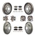 thumbnail image 1 of Transit Auto Front Rear Hub Bearing Assembly Coated Disc Brake Rotor and Ceramic Pads Kit (10Pc) for Car 2017 Honda Accord Hybrid EX-L Touring Left Right Driver Passenger Side KBB-123243, 1 of 10