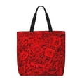 thumbnail image 1 of Fotbe Red Rose Bolsa Tote con Estampado para Mujer, Bolsos con Cremallera, Bolsa de Hombro Casual de Gran Capacidad con Bolsillos Internos, 1 of 7