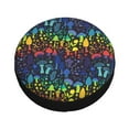 thumbnail image 2 of Kdxio Spare Tire Cover for RV Trailer, Waterproof Wheel Cover,Camper Spare Tire Cover Fit for Rv SUV Truck Travel Trailer -Magical Mushrooms and Flowers, 2 of 8