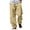 Khaki, variant on Men's Casual Harem Pants with Elastic Waist for Beach and Yoga—Relaxed Fit Breathable Comfort for Everyday Wear Blue 5XL