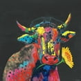 thumbnail image 2 of TBS 15x15 Gold Ornate Wood Framed with Double Matting Museum Art Print Titled - Cow IN DARK GRAY, 2 of 4