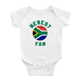thumbnail image 1 of Newest South Africa National Soccer Team Fan Boy Girl Bodysuits (White, 3-6 Months), 1 of 5