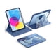 thumbnail image 1 of wonim11 Soke Rotating Case for iPad (A16) 11th Generation 2025, iPad 10th Gen 2022 with Pencil Holder, [Shockproof + Auto Sleep/Wake] 360 Degree Rotation Clear Back for iPad 11"/10.9", Ocean Marble, 1 of 1