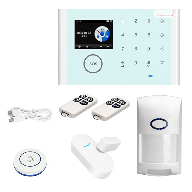 Sistema de seguridad antirrobo de la ventana de la puerta del hogar de la alarma de la luz del sonido elegante inalámbrico WiFi, tipo 1 Advancent AF000049-01B