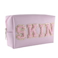 thumbnail image 1 of Makeup Organizer Letter Portable Double Layer Large Capacity Canvas Waterproof Makeup Bag for Outdoor, 1 of 10