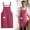 Red, variant on ZFSBZBS 1 Pack Kitchen Aprons, Apron for Cooking with 2 Pockets, Unisex Adjustable Neck Strap Chef Aprons for Men Women,Coffee
