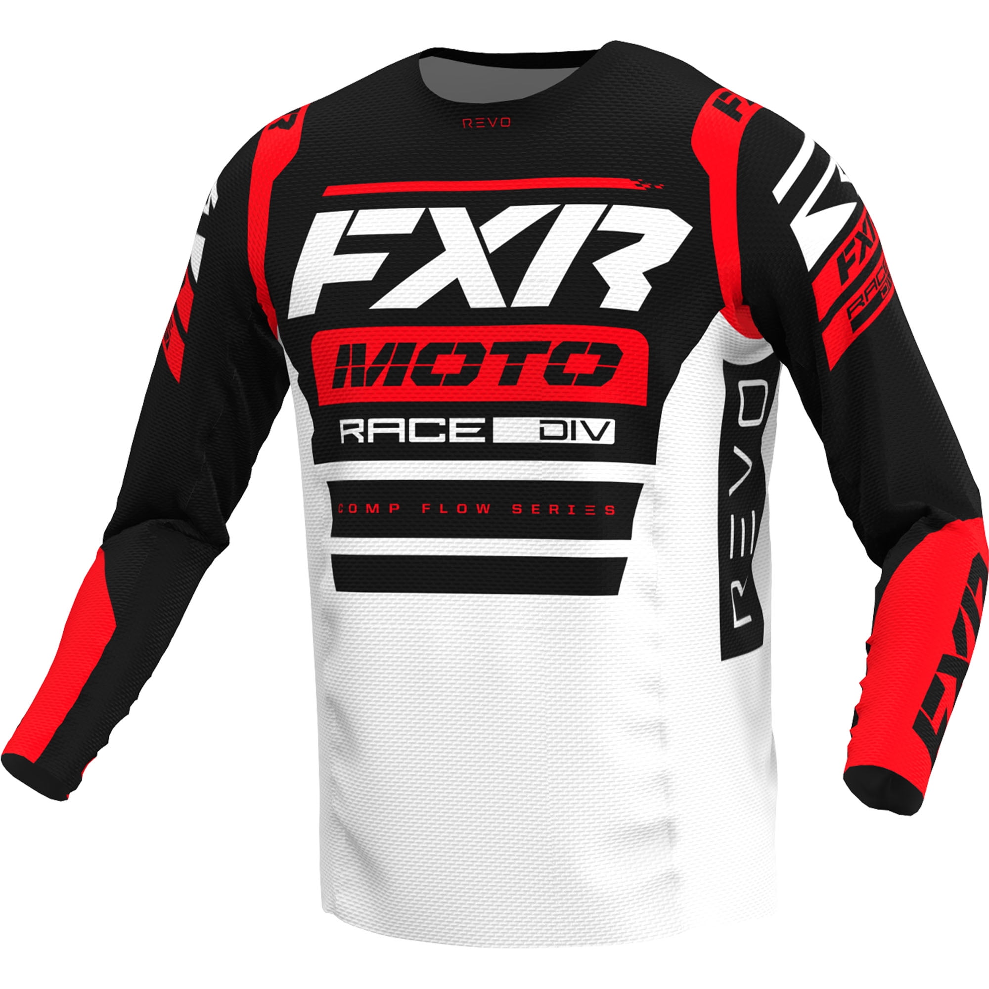FXR Cherry Bomb Revo Comp MX Jersey Long Sleeve Lightweight Slim Fit Drop-Tail - X-Large 233322-2010-16 FXR Cherry Bomb Revo Comp MX Jersey Long Sleeve Lightweight Slim Fit Drop-Tail - X-Large 233322-2010-16