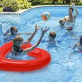 thumbnail image 3 of Pool Float Heart Design, Versatile Use Floating Device for Pool Beach Party Supplies, 120Cm Diameter Red PVC Material with Thick Durable Material, Easy Inflate Deflate for Unforgettable Moments, 3 of 6