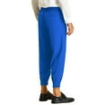 thumbnail image 3 of INSPIRE CHIC Men's Formal Pants Pleated Front Zip Hem Tapered Cropped Pants 36 Royal Blue, 3 of 5