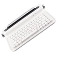 thumbnail image 3 of Clavier pour Machine à Écrire, 86 Touches Rétro Mignon Touches Rondes Clavier Portable Design Encastré Mini Clavier Blanc avec Support Intégré pour Tablette Téléphone Intelligent, 3 of 8