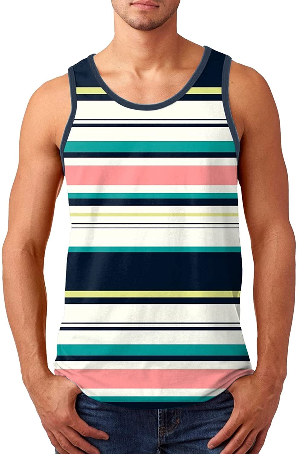 Sleeveless Graphic Tee Casual Loose 