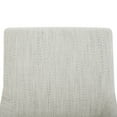 thumbnail image 6 of CHITA 26 inch Upholstered Swivel Fabric Counter Bar Stools with Back & Wood Legs Set of 2, Ivory White, 6 of 11