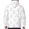 thumbnail image 7 of Rateoe Heart Rabbit Pattern Mens Hoodie, Pullover Hooded Sweatshirt, Kangaroo Pocket Hoodie Ideal for Daily Wear, Travel and Home-4X-Large, 7 of 7