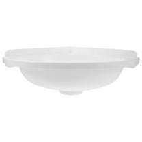 OUNONA Wall Mounted Triangular Bathroom Sink White Small Washbasin for Compact Spaces