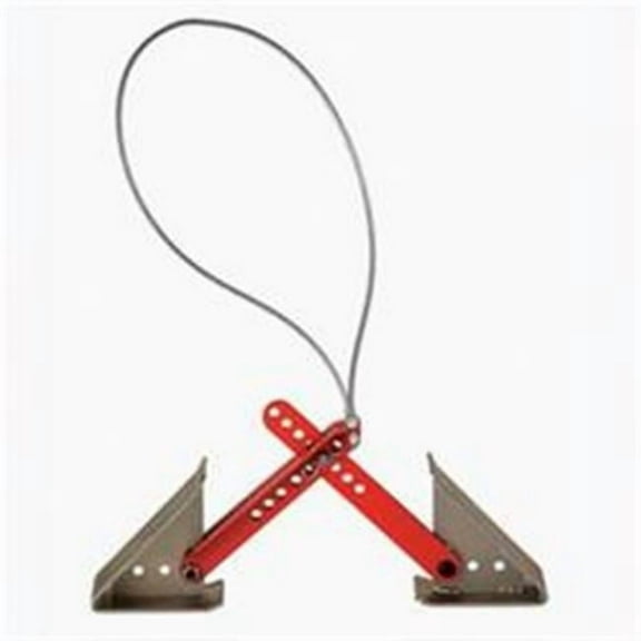 84004000 Steel Wheel Chock Single, Red