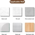 thumbnail image 4 of Door Towel Rack Slidable Adhesive Hooks Heavy Duty Self Adhesive Hooks Bathroom Shower Kitchen Door Hooks For Clothes Keys Bags Towels And More (3Hooks White), 4 of 9