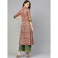 thumbnail image 4 of Idalia Pink Floral Print Kurta Set, 4 of 5