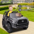 thumbnail image 3 of Licensed Toyota Tacoma 12V Battery Powered Ride on Cars with Remote Control, Kids Electric Ride on Vehicles for Boys Girls, Ride on Truck Toys with USB, AUX, MP3, FM Function, LED Headlight, Gray, 3 of 13