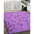 thumbnail image 3 of Ahgly Company Machine Washable Indoor Square Transitional Violet Purple Area Rugs, 3' Square, 3 of 7