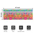 thumbnail image 5 of Botanical Floral Patchwork Non-Slip Entryway Door Mat,Boho Indoor Decor Durable Low Plush Door Mat,Washable Welcome Rug for Patio Hallway Home Decor 16x47 Inches, 5 of 7