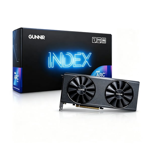 GUNNIR Intel Arc A580 Index 8GB GDDR6 ATX Gaming Graphics Card (PCIe 4.0, 8GB GDDR6, HDMI 2.0*1, DisplayPort 2.0*3)