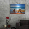 thumbnail image 7 of Luxe Metal Art ' Kids At The Beach ' by Ata Alishahi, Metal Wall Art, 36"x24", 7 of 7