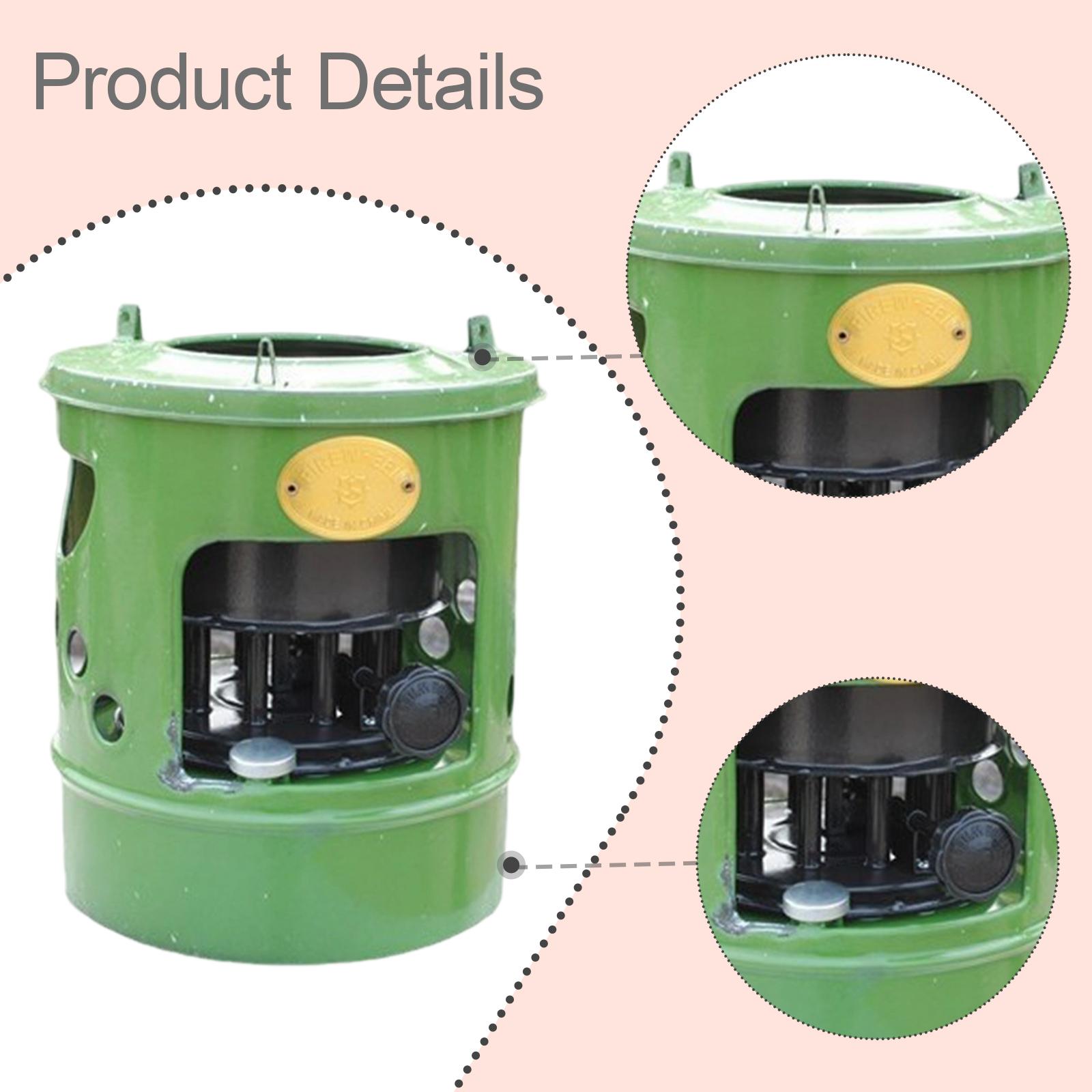 Kuntesetty 10 Wicks Kerosene Stoves Compact Picnic Stoves for Dormitory Baking Barbecue