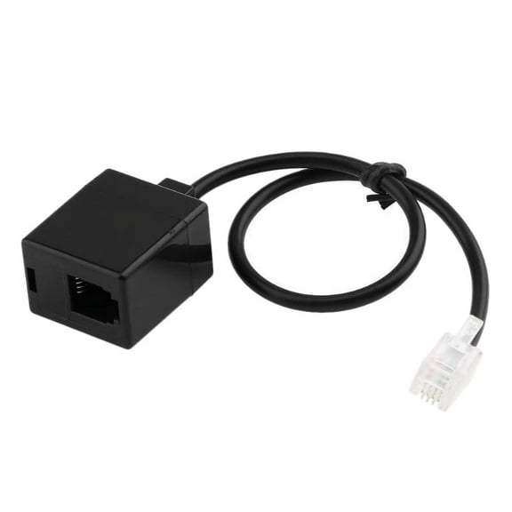 RJ9 4P4C Male to Double Female Port Connector Headset Adapter Cable Phone Adapter Cable Phone Cord