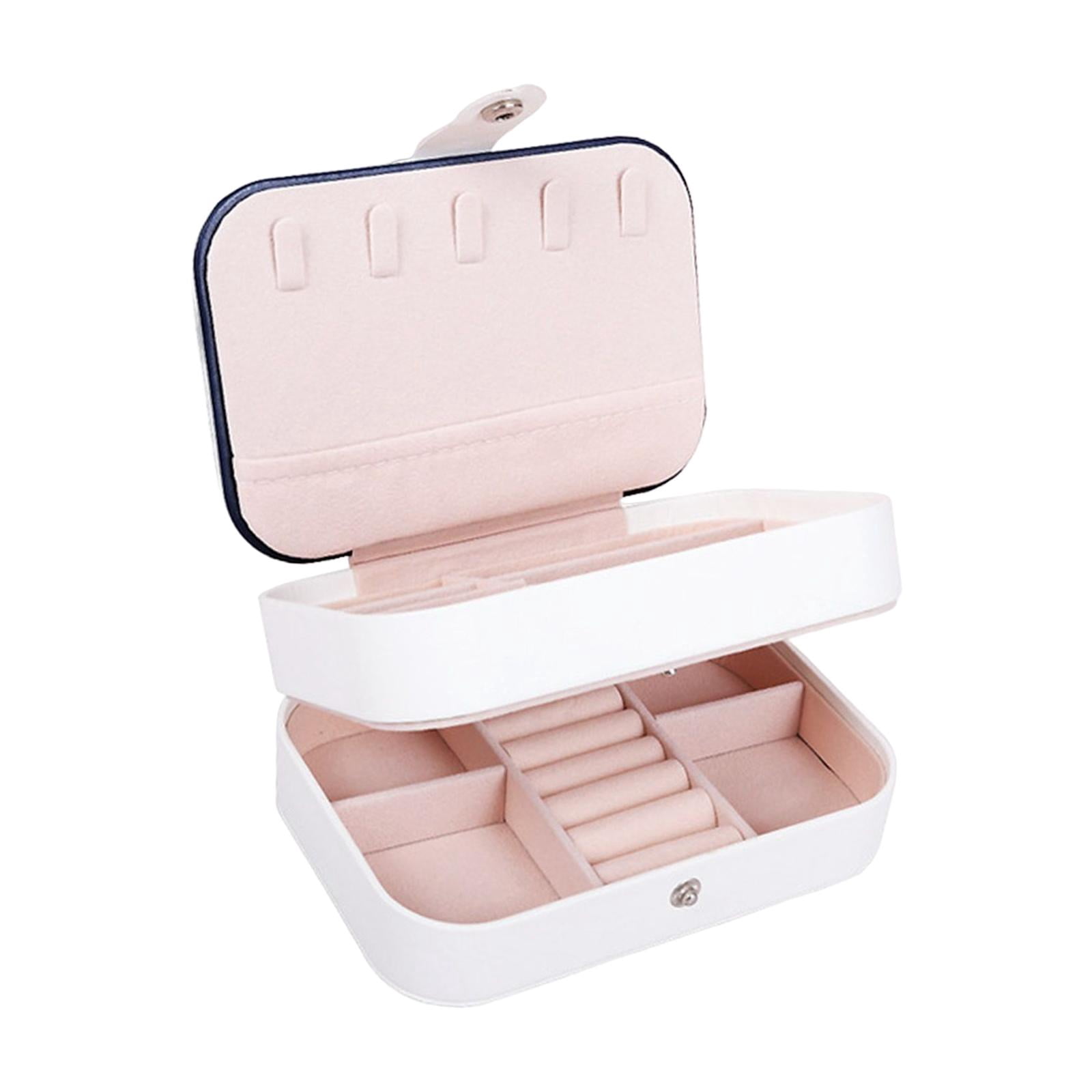 FVDPWYE Jewelry Box Large Capacity Storage Box for Jewelry Storage Necklace Girls Women White