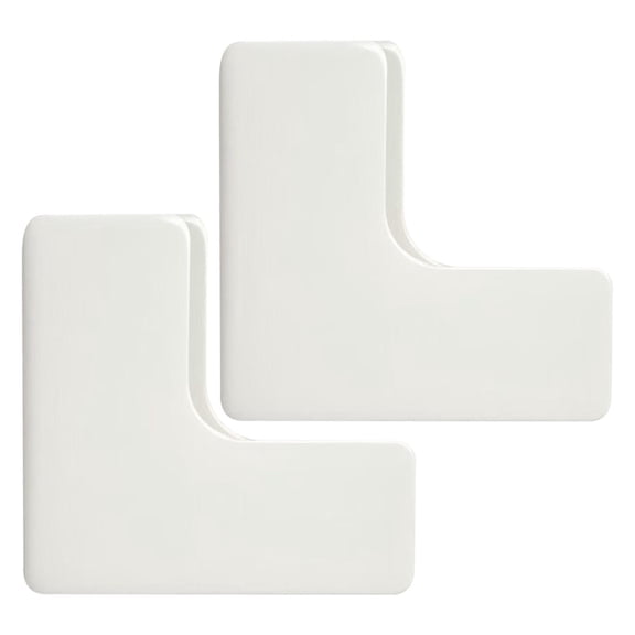 Weight Scale Holder, Wall Mount Weighing Scale Organizer Adhesive Smart Scale Stand Rack Bracket, Durable Bathroom Stand Organizer for Body Weight Scales, Digital Body Fat Scale(White-2pcs,2.9x1.5")