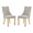 Beige & Gold, variant on Tcbosik 2 Pack Upholstered Chairs, Velvet Fabric Dining Chair with Wood Legs, Farmhouse Kitchen Chair, Accent Chair for Kitchen, Beige & Brown