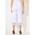 thumbnail image 5 of Catherines Women's Plus Size Ponte Knit Lace Capri, 5 of 6