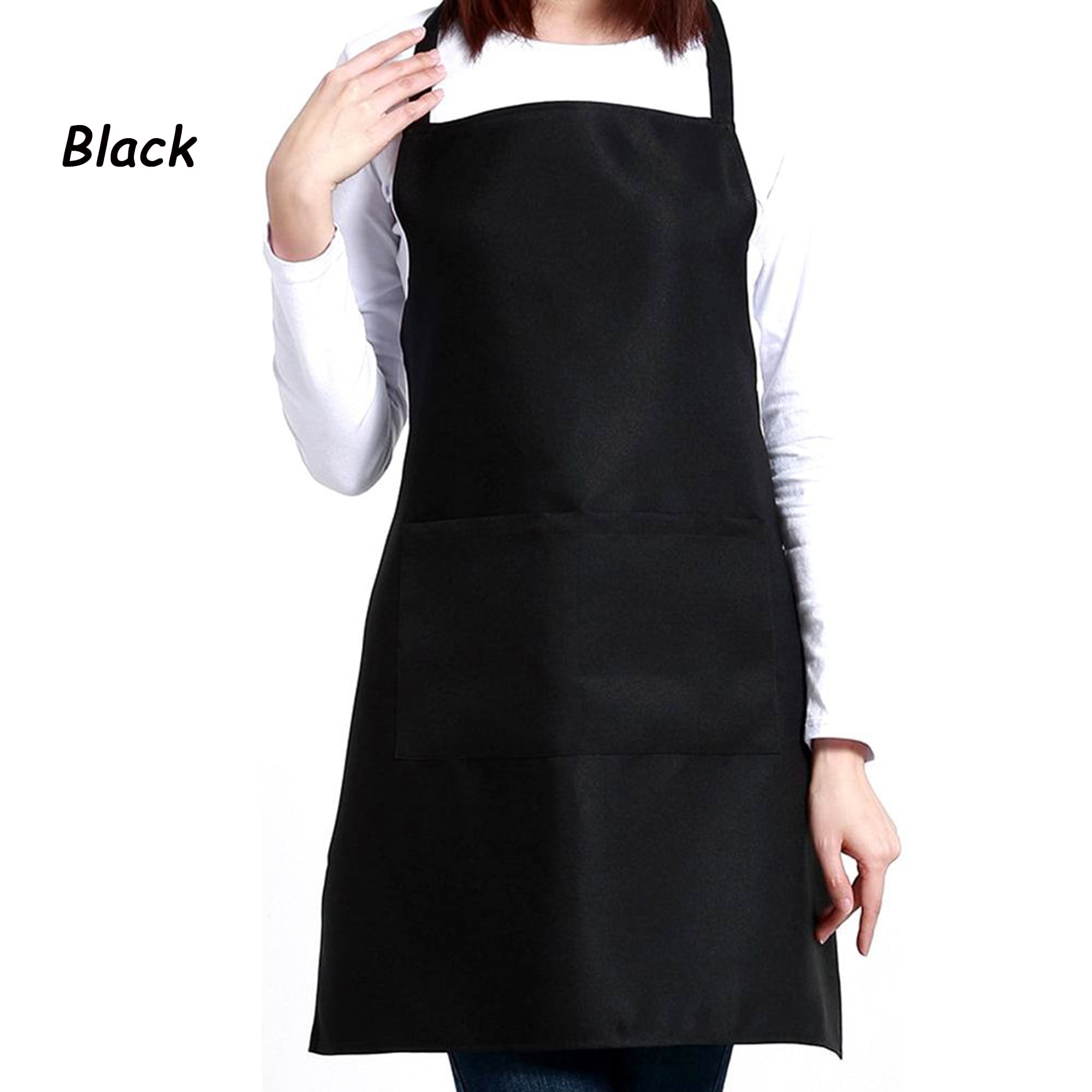 Nk Home Apron Waterdrop Cooking Bib Baking Apron 2 Pockets For Women And Men Chef 