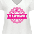 thumbnail image 4 of Inktastic Grandparents Day Worlds Best Mawmaw Women's Plus Size V-Neck T-Shirt, 4 of 5