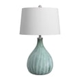 thumbnail image 4 of Maklaine Modern / Contemporary Table Lamp in Green Sea Glass, 4 of 6